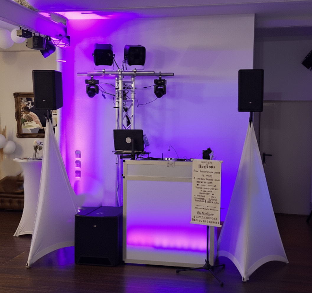DJ Setup mit Licht – Event DJ Tommy Tönisvorst